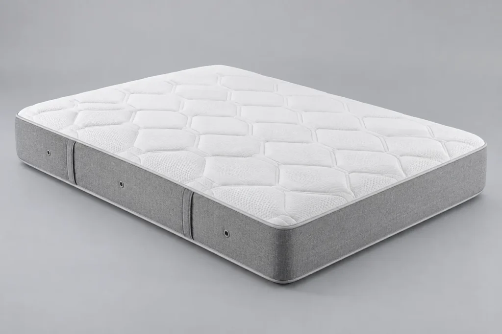 Matelas Bultex Integral 3 en mousse Bultex nano, 20 cm, vue de trois quarts