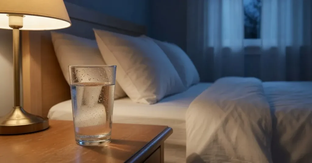 Avant de vous coucher, privilégiez l’eau fraîche plutôt que glacée