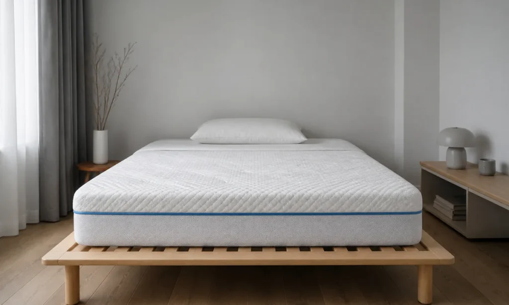 Matelas Naturalex Privilege pose sur un sommier a lattes
