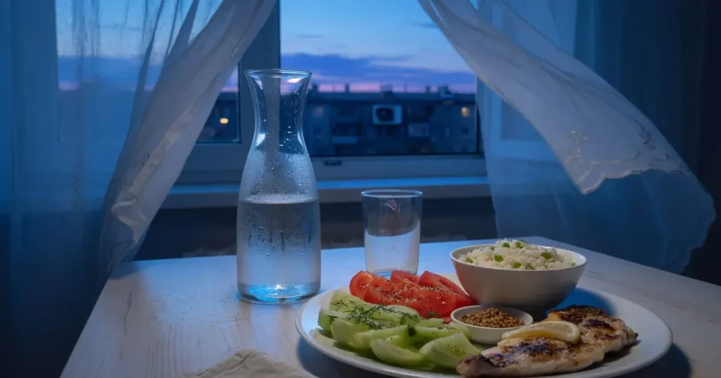 À quelle heure finir de dîner pour dormir malgré une nuit chaude