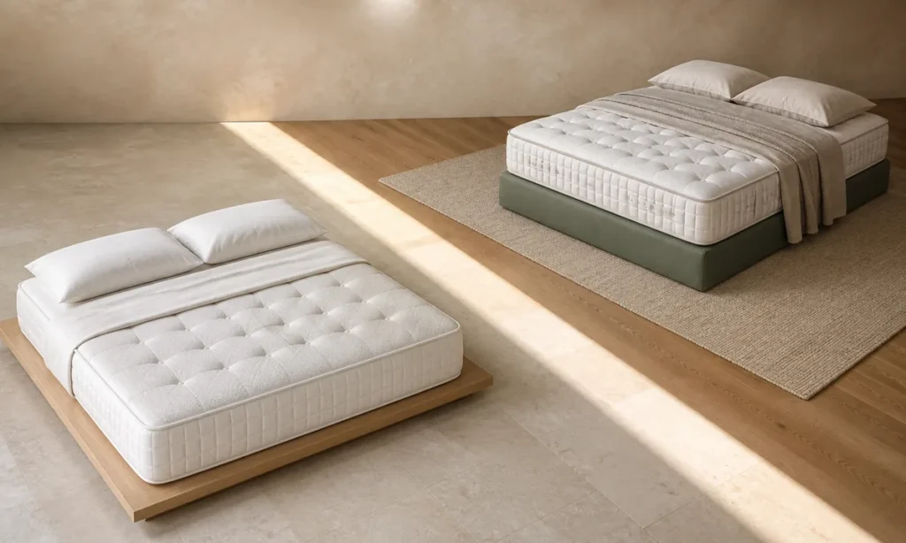 Meilleur matelas pour couple : un grand lit dressé pour deux dormeurs
