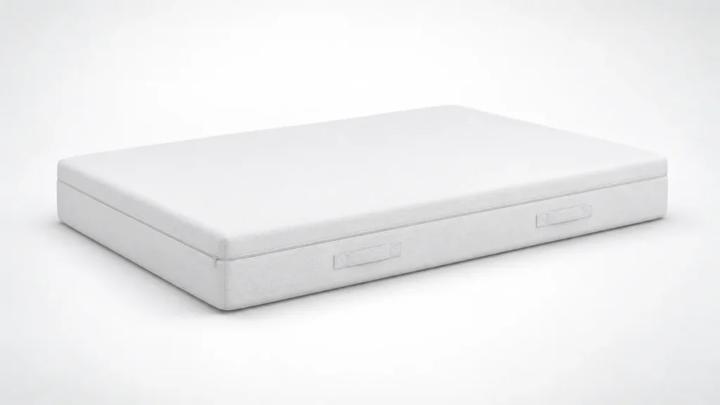 Matelas Percko Hybride, mousses et ressorts ensachés, 25 cm, vue de trois quarts