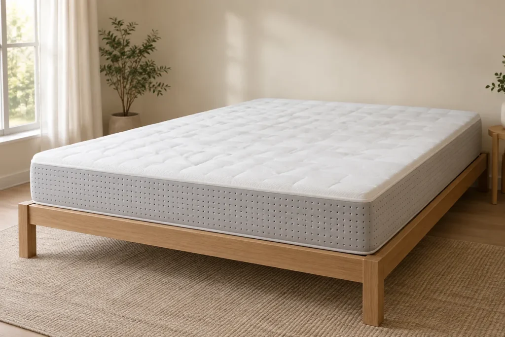 Matelas Royal Palace Balmoral en mousse à mémoire de forme, 24 cm, vue de trois quarts