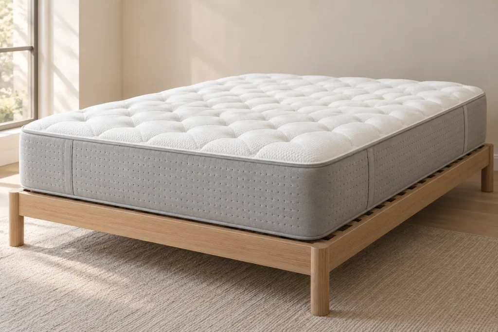 Matelas Royal Palace Buckingham en mousse à mémoire de forme, 30 cm, vue de trois quarts