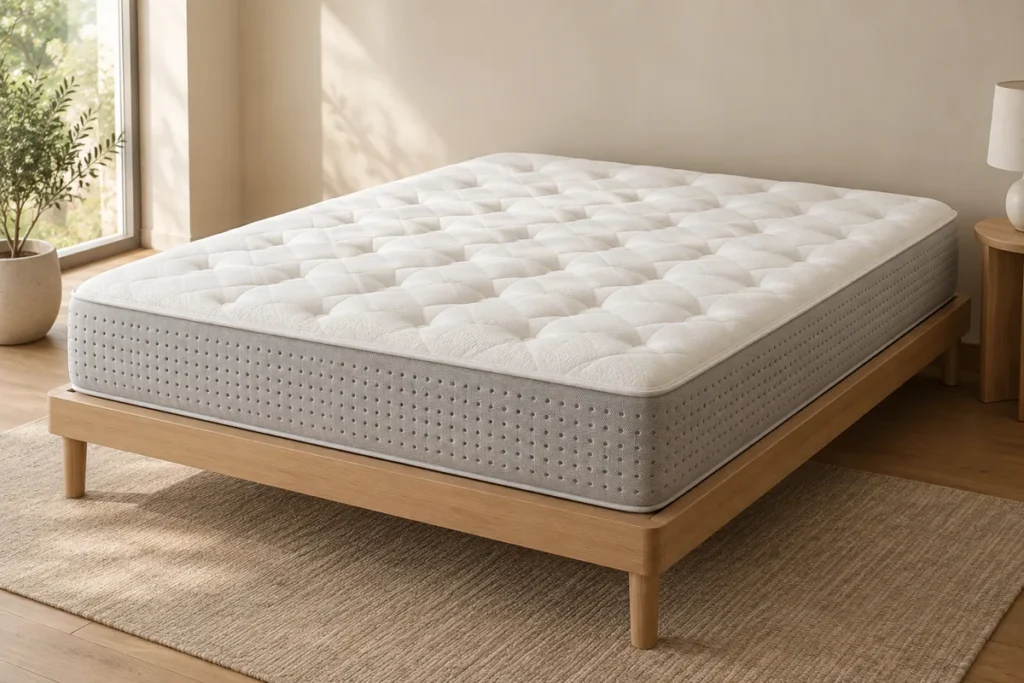 Matelas Simmons Oxygène à ressorts ensachés, 26 cm, vue de trois quarts